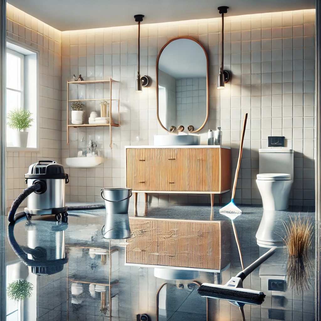 Wet bathroom floor and water damage checklist - Share Restoration